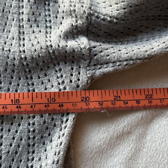 BELLE Lightweight Open Knit Gray Cardigan - Picture 4 of 7